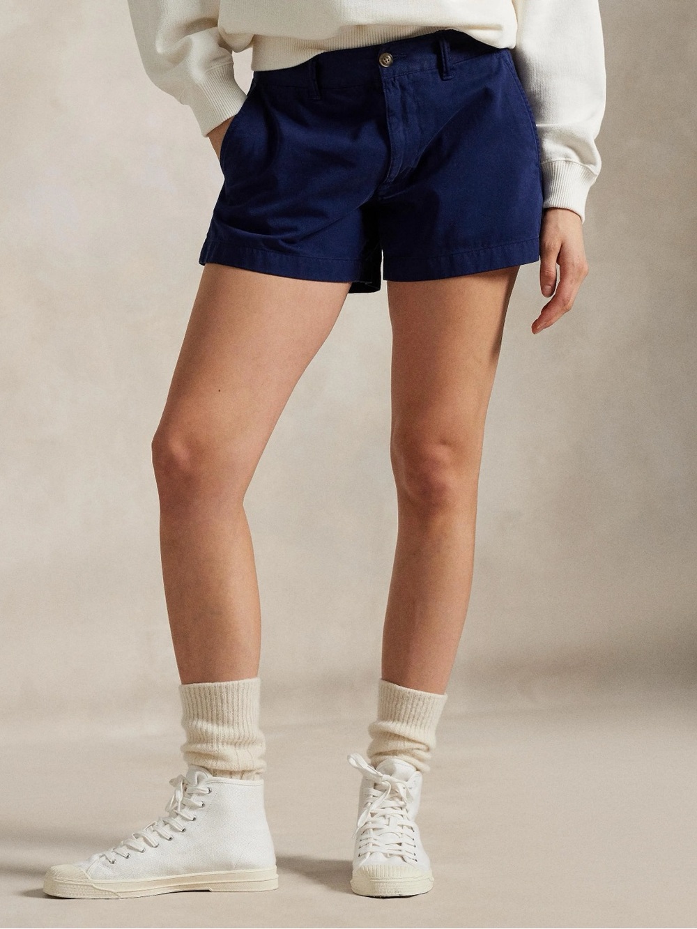 Polo by Ralph Lauren Navy Women's Chino Shorts